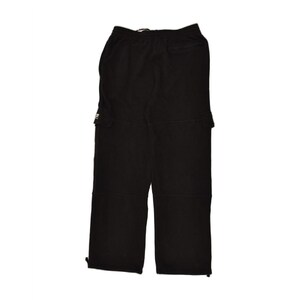 Fila mens cargo tracksuit trousers small black cotton image 2