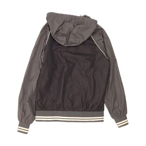 Fila Veste de pluie à capuche pour hommes Small Noir Polyester color block image 2