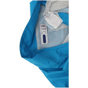 Fila womens tracksuit top jacket UK 14 medium blue colourblock polyester image 4