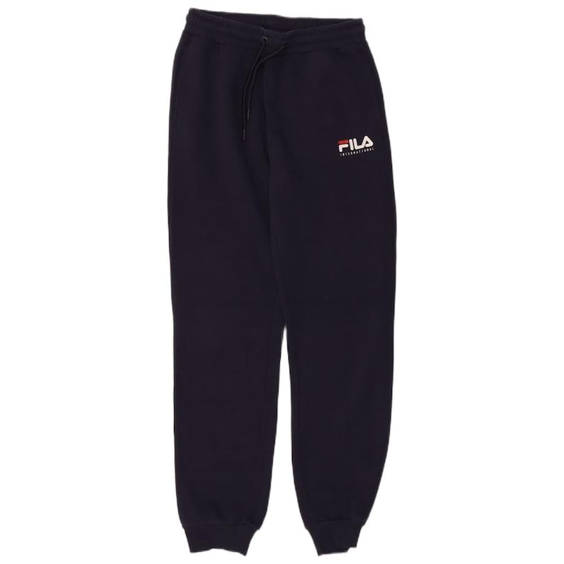 Pantalones deportivos Fila para hombre, talla pequeña, azul marino, algodón. imagen 1
