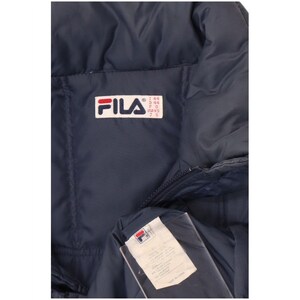 Kurtka męska Fila z kapturem i pikowaniem IT 44 XS granatowo-nylonowa zdjęcie 4