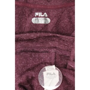 Chaqueta deportiva Fila para mujer, talla 10 (Reino Unido), poliéster moteado burdeos imagen 3