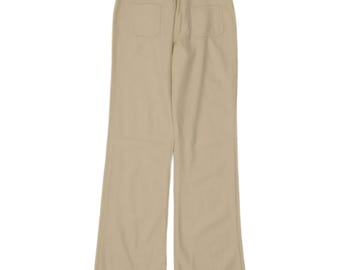 Vintage womens bootcut casual trousers W30 L34 beige