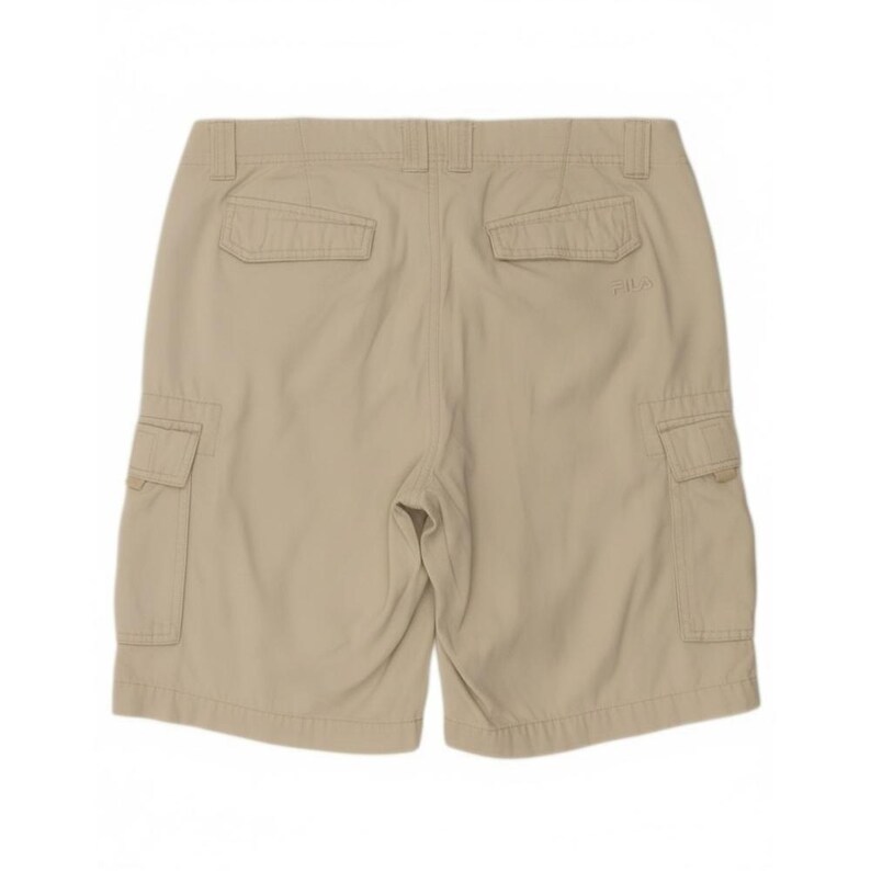 Fila Mens Cargo Shorts Large W34 Off White Cotton image 2