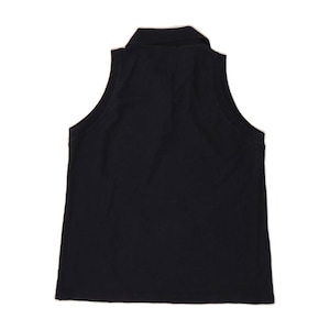 Fila womens sleeveless polo shirt IT 44 medium navy blue cotton image 2