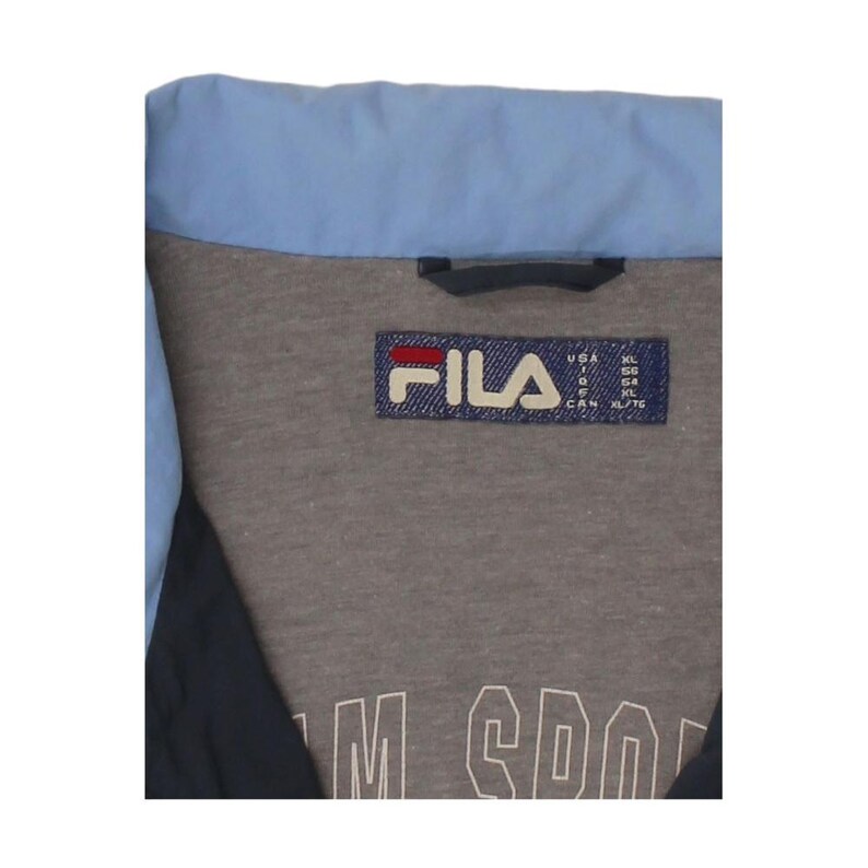 Chaqueta deportiva Fila para hombre, talla XL, color azul marino, poliéster con bloques de color imagen 5
