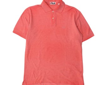 Polo uomo Fila IT 46 piccola rossa in cotone
