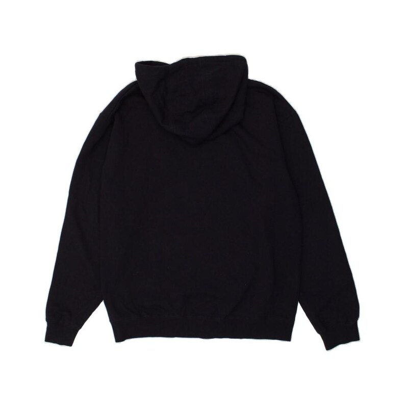 Fila mens graphic zip hoodie sweater large navy blue cotton image 2