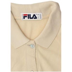 Vestido tipo polo sin mangas para mujer Fila IT 44 Beige medio Algodón imagen 5