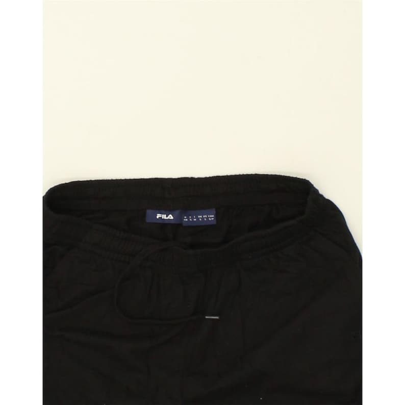 Pantalones de chándal Fila para mujer, talla 8 pequeña (Reino Unido), algodón, color negro imagen 3