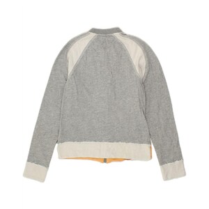 Fila womens tracksuit top jacket IT 40/42 small grey colourblock cotton image 2