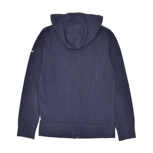 Pull à capuche graphique zippé pour femme Fila UK 14 grand coton bleu marine image 2