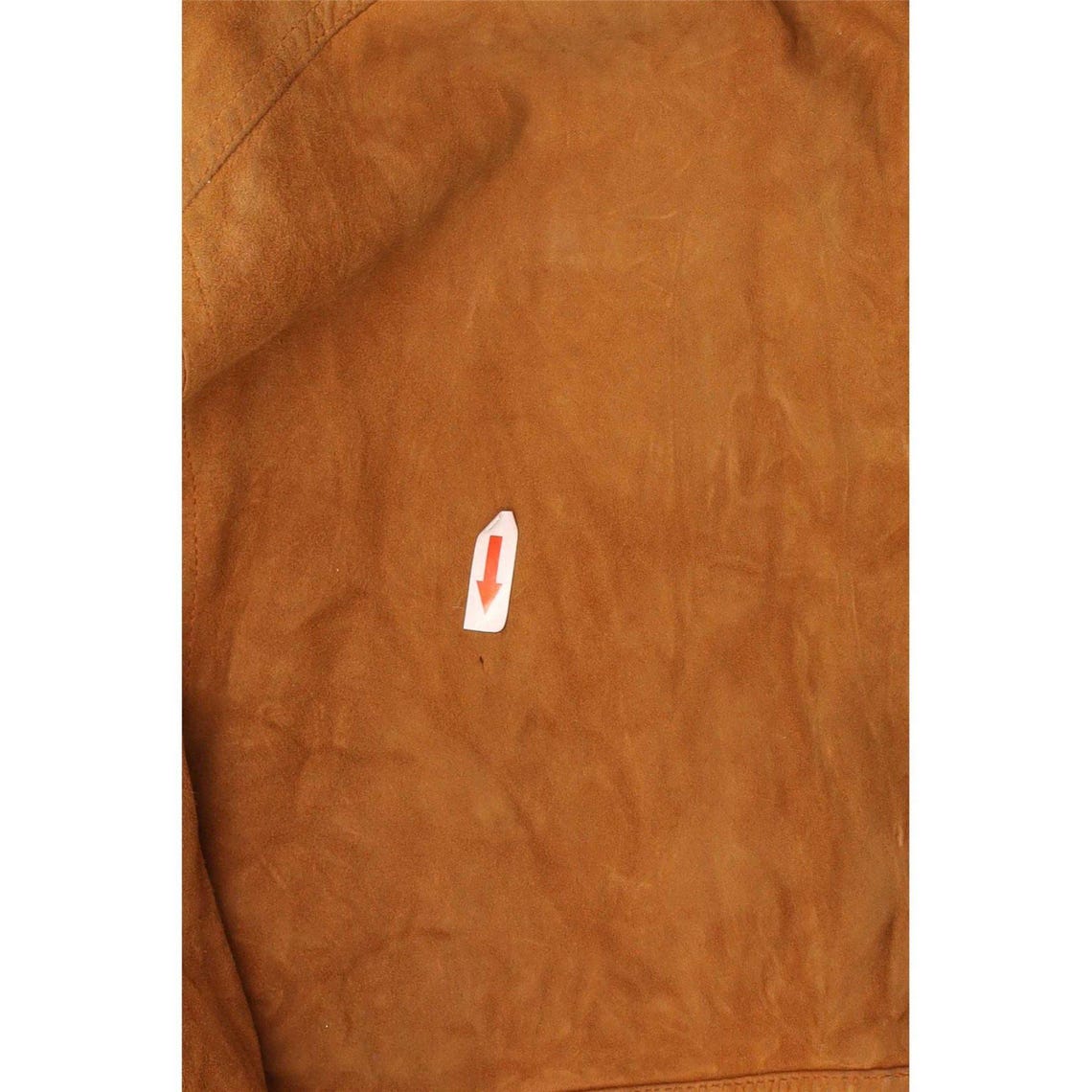 Vintage Mens Suede Bomber Jacket IT 52 XL Brown Leather, foto 3 di 4