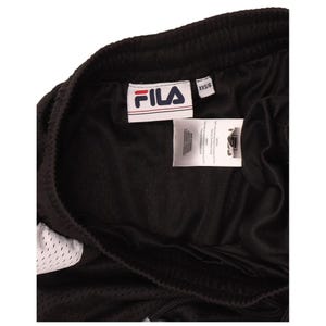 Pantalones cortos deportivos Fila para mujer, talla 2XS (Reino Unido), poliéster negro imagen 3