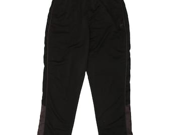 Fila mens tracksuit trousers large black polyester