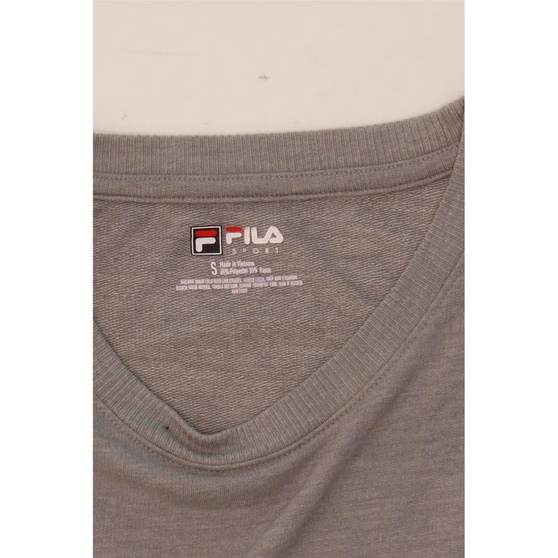 Fila womens t-shirt dress UK 10 small grey polyester image 3