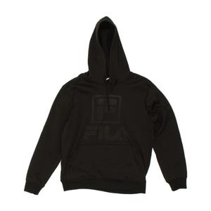 Sudadera con capucha y gráfico de Fila para hombre, talla pequeña, de poliéster negro imagen 1