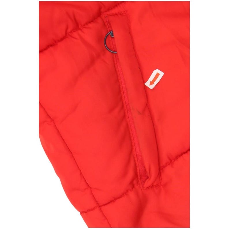 Fila mens graphic hooded padded jacket UK 38 medium red colourblock image 3