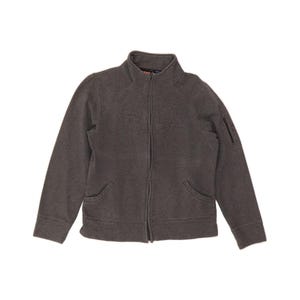 Fila dames trainingsjack met grafische print UK 12 mediumgrijs katoen afbeelding 1