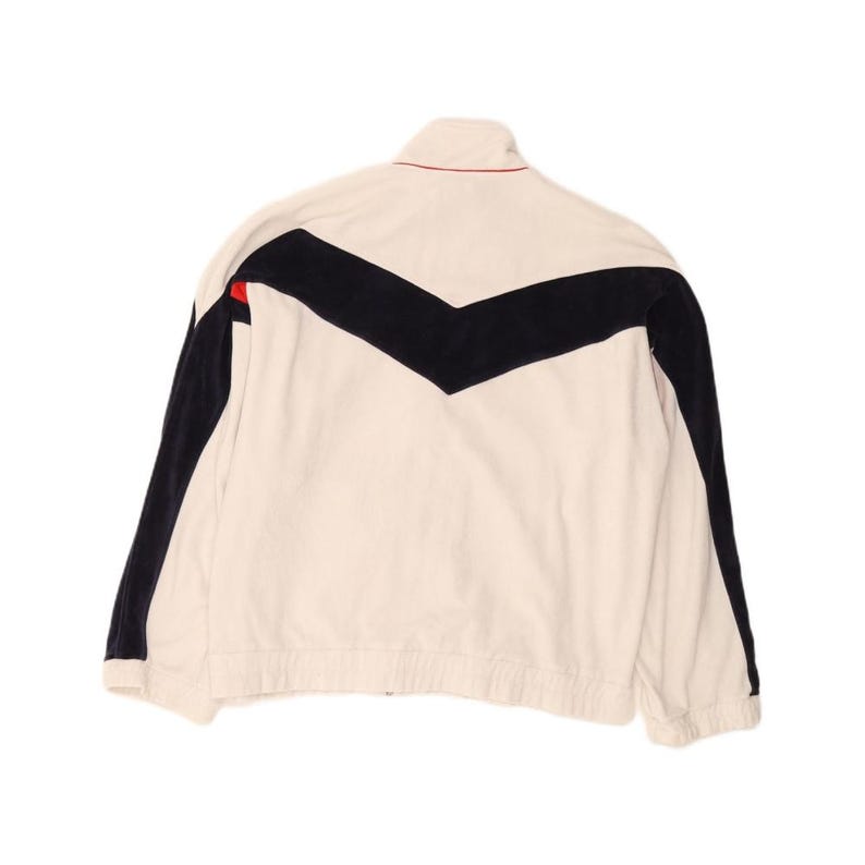 Fila womens tracksuit top jacket IT 46 large white colourblock cotton image 2
