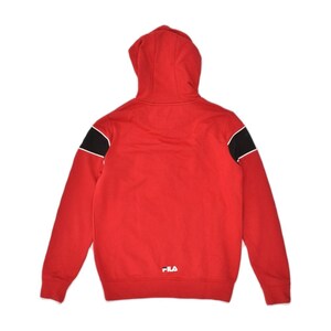 Fila mens zip hoodie sweater XS red cotton image 2