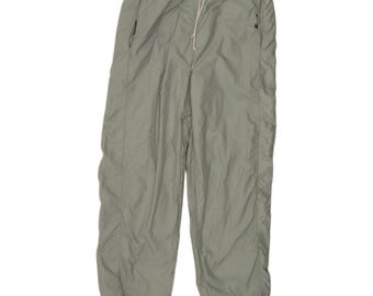 Vintage Herren Trainingshose Jogginghose Große Grüne Nylon