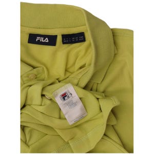 Fila Mens Polo Shirt Medium Green Cotton image 3