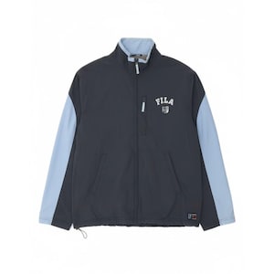 Chaqueta deportiva Fila para hombre, talla XL, color azul marino, poliéster con bloques de color imagen 1