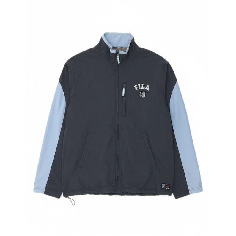 Chaqueta deportiva Fila para hombre, talla XL, color azul marino, poliéster con bloques de color imagen 1