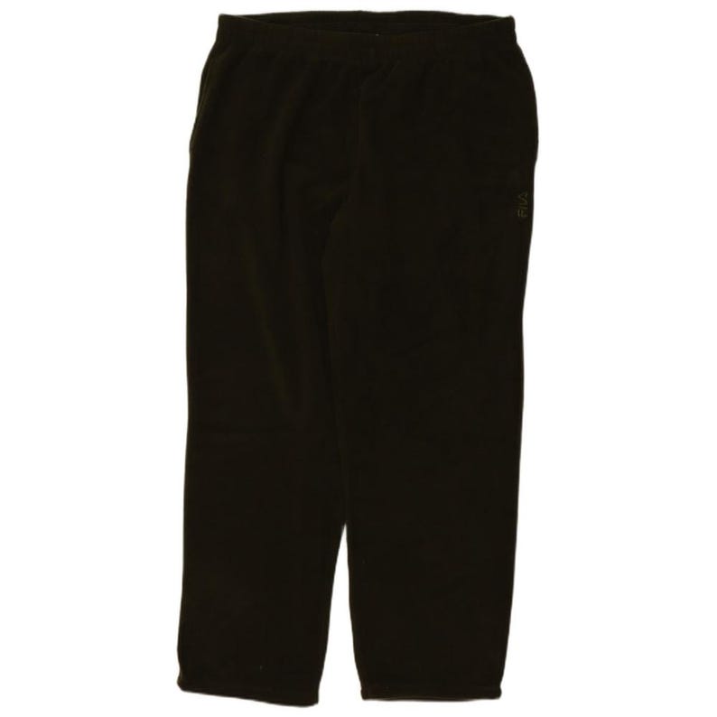 Fila mens fleece tracksuit trousers XL green polyester image 1