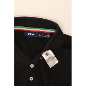 Fila mens polo shirt 2XL black cotton image 3