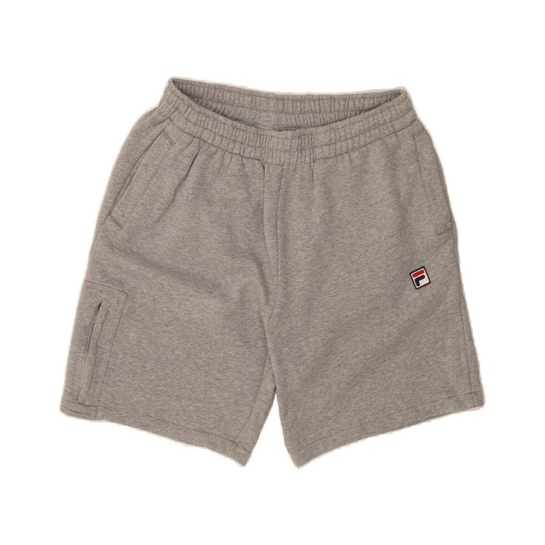 Fila mens sport shorts large grey cotton image 1