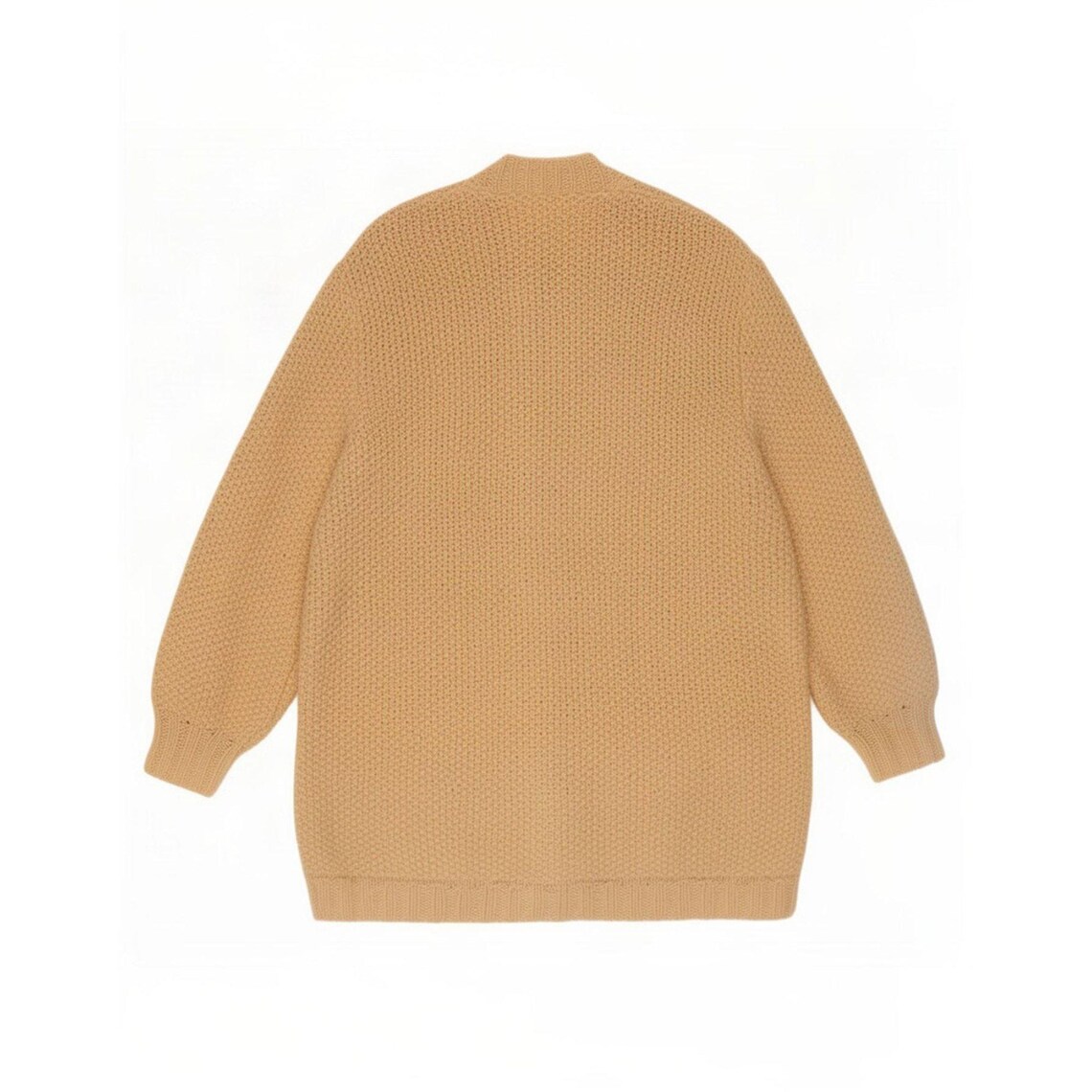 Vintage Womens Cardigan Sweater UK 18 XL Beige, foto 2 di 2