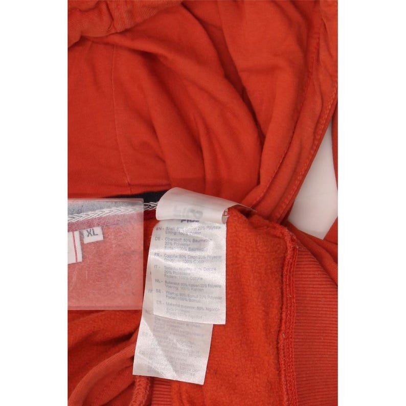 Sudadera con capucha y gráfico de Fila para hombre, talla XL, de algodón, color naranja imagen 3