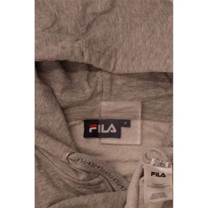 Fila womens crop graphic zip hoodie sweater UK 14 medium grey flecked image 4