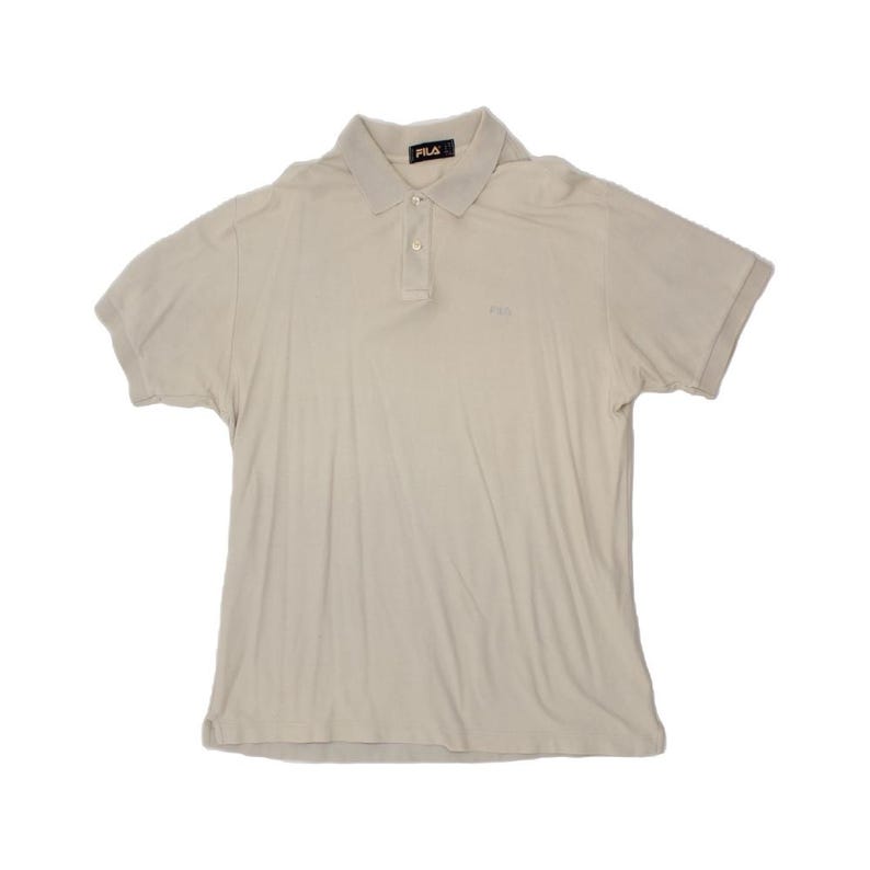 Camisa polo masculina Fila, tamanho IT 54 XL, bege imagem 1