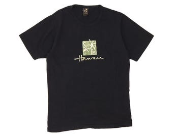 Vintage womens graphic t-shirt top UK 12 medium black