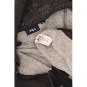フィラ レディース ジップアップパーカー セーター UK 18 XL グレー コットン 画像 3