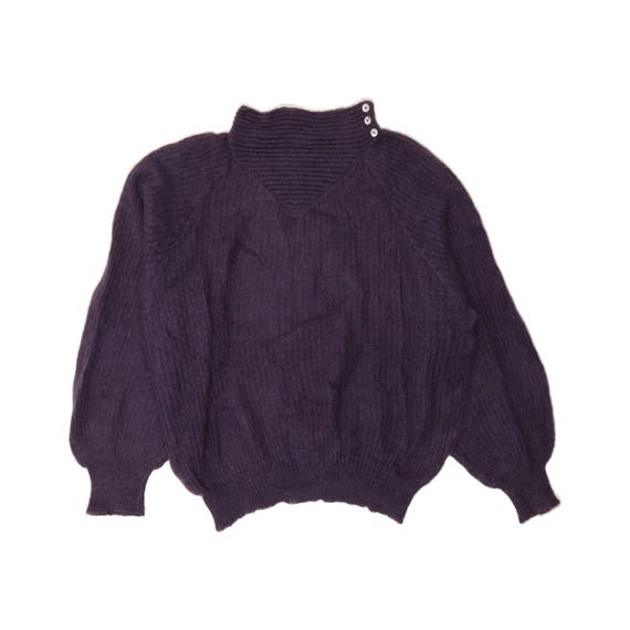 Maglione a collo alto con ali di pipistrello vintage da donna