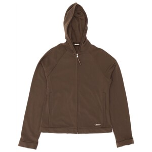 Sudadera con capucha y cremallera Fila para mujer, talla 12 del Reino Unido, marrón medio imagen 1