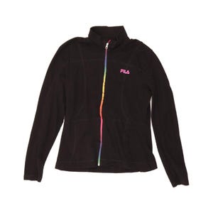 Chaqueta deportiva Fila para mujer, talla 14 (Reino Unido), color negro, algodón imagen 1