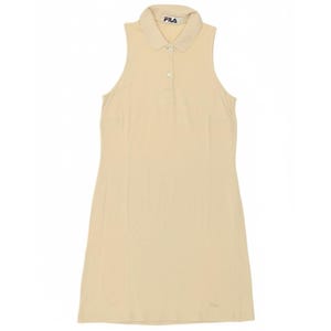 Vestido tipo polo sin mangas para mujer Fila IT 44 Beige medio Algodón imagen 1