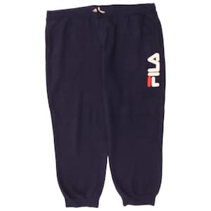Fila mens graphic tracksuit trousers joggers size 50/52 2XL navy blue image 1