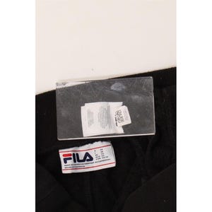 Fila womens tracksuit trousers joggers UK 6 XS black cotton image 3