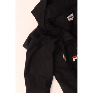 Anorak graphique à capuche Fila pour hommes UK 42 XL polyester noir image 3