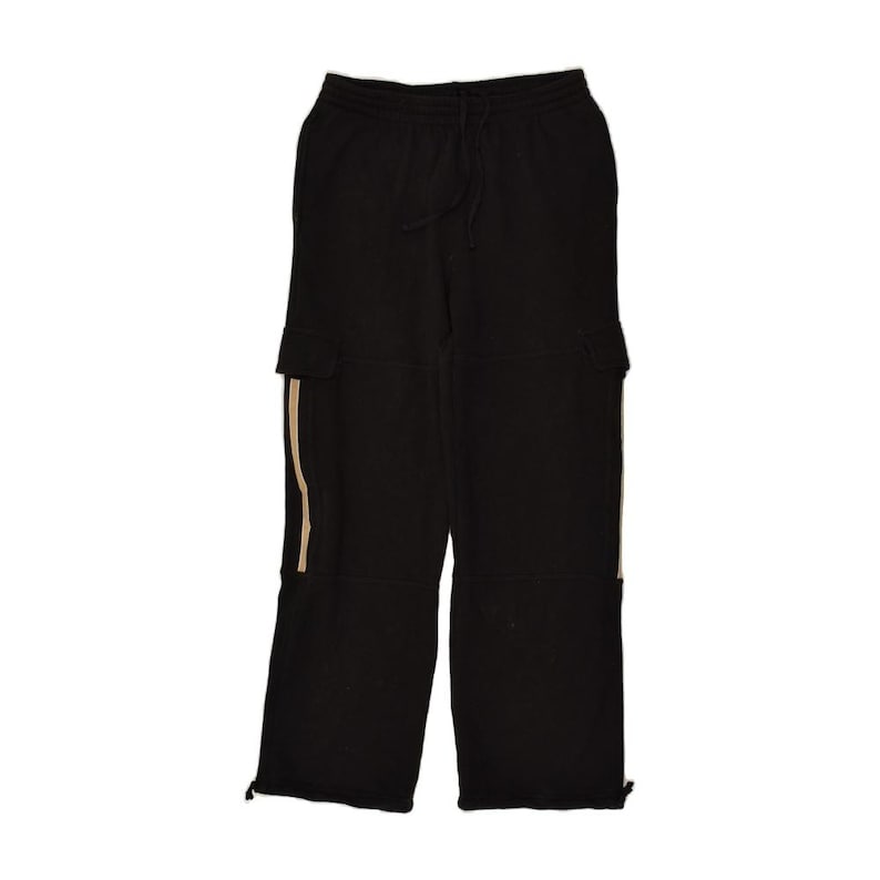 Fila mens cargo tracksuit trousers small black cotton image 1