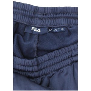 Fila Mens Tracksuit Trousers Large Navy Blue Striped Polyester image 3