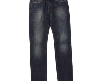 Marlboro classics mens distressed regular tapered jeans W31 L34 blue