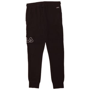 Fila mens graphic tracksuit trousers joggers large black image 2
