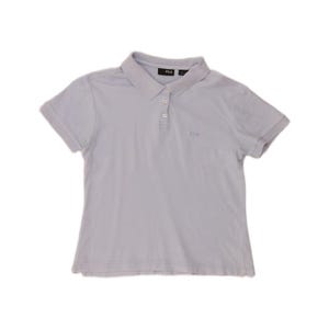 Fila Womens Polo Shirt UK 16 Large Blue Cotton image 1